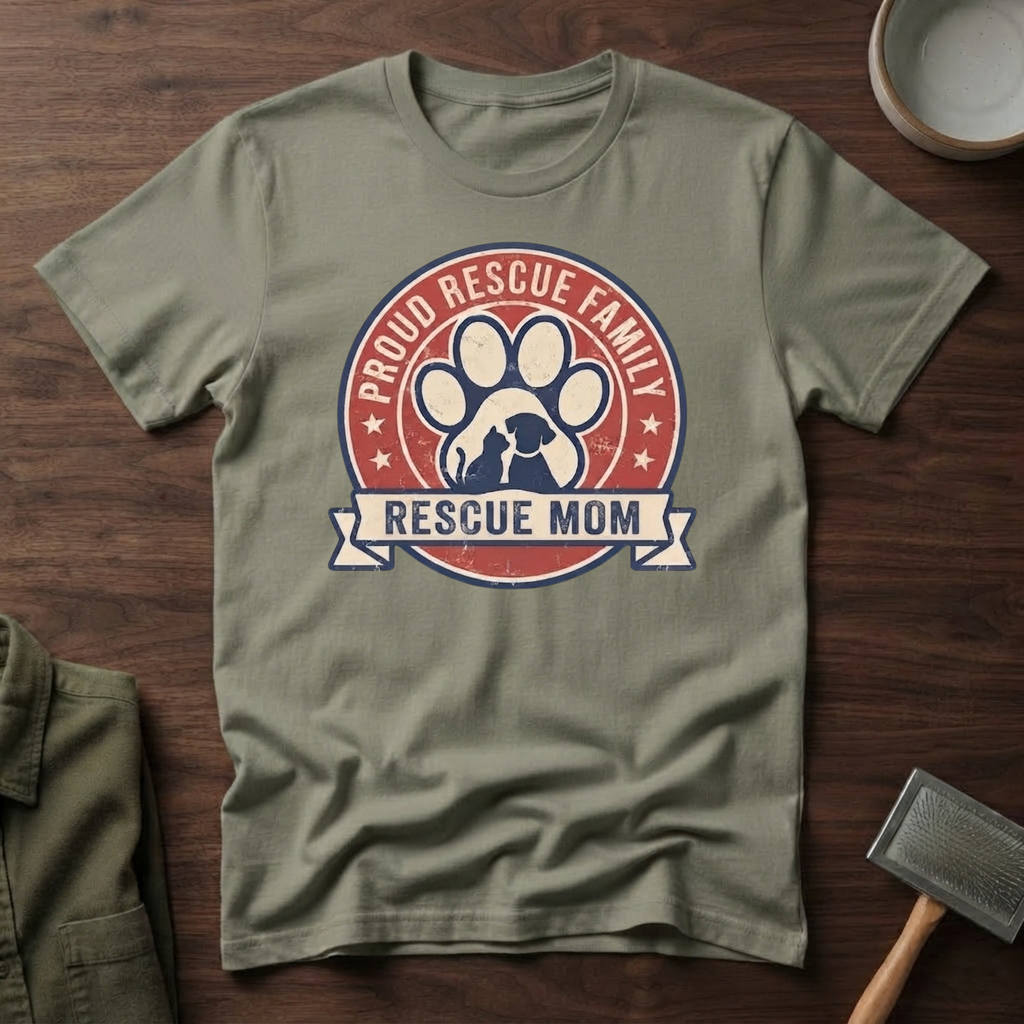 Rescue Family Mom T-Shirt
