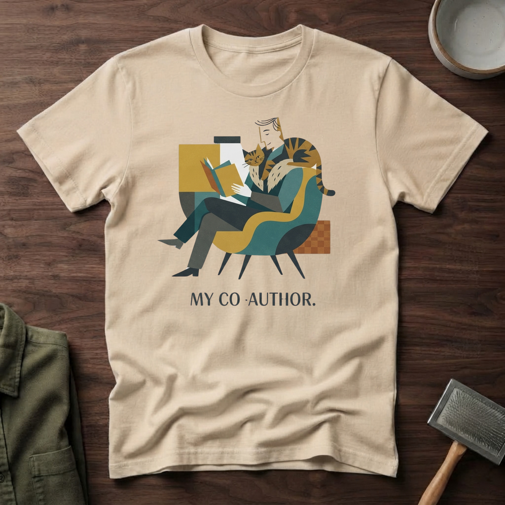 My Co-Author Cat T-Shirt