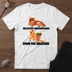Selective Cat Excited Dog T‑Shirt