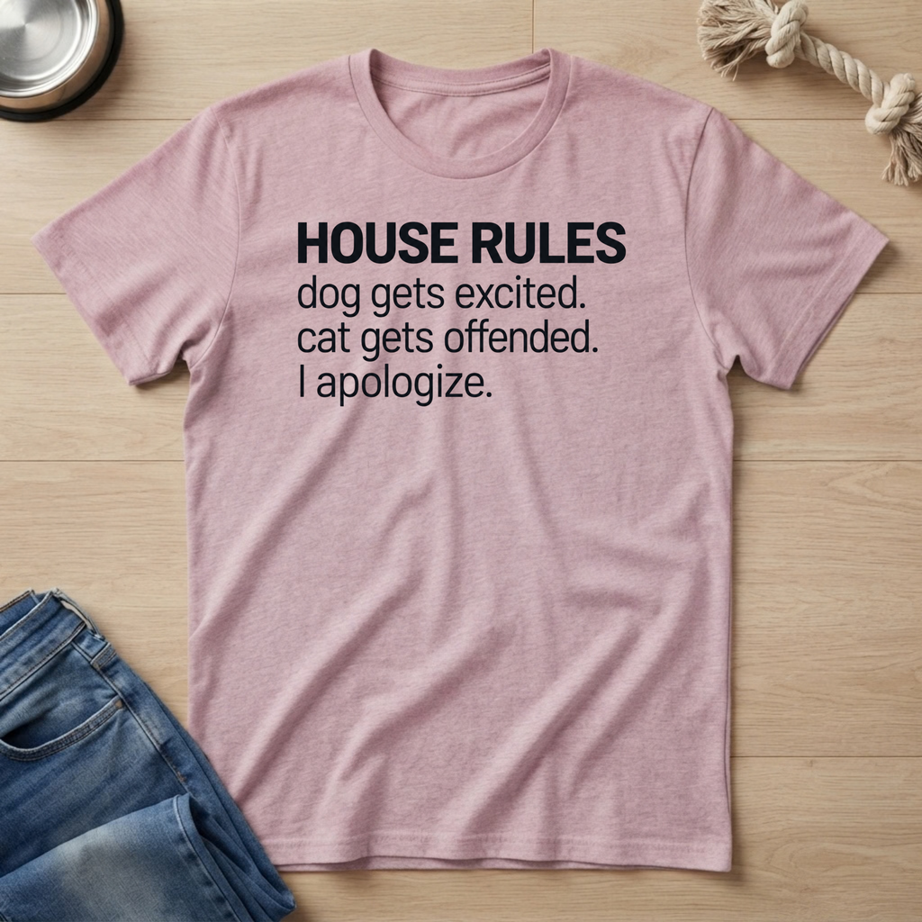 House Rules Pet Owner T-Shirt