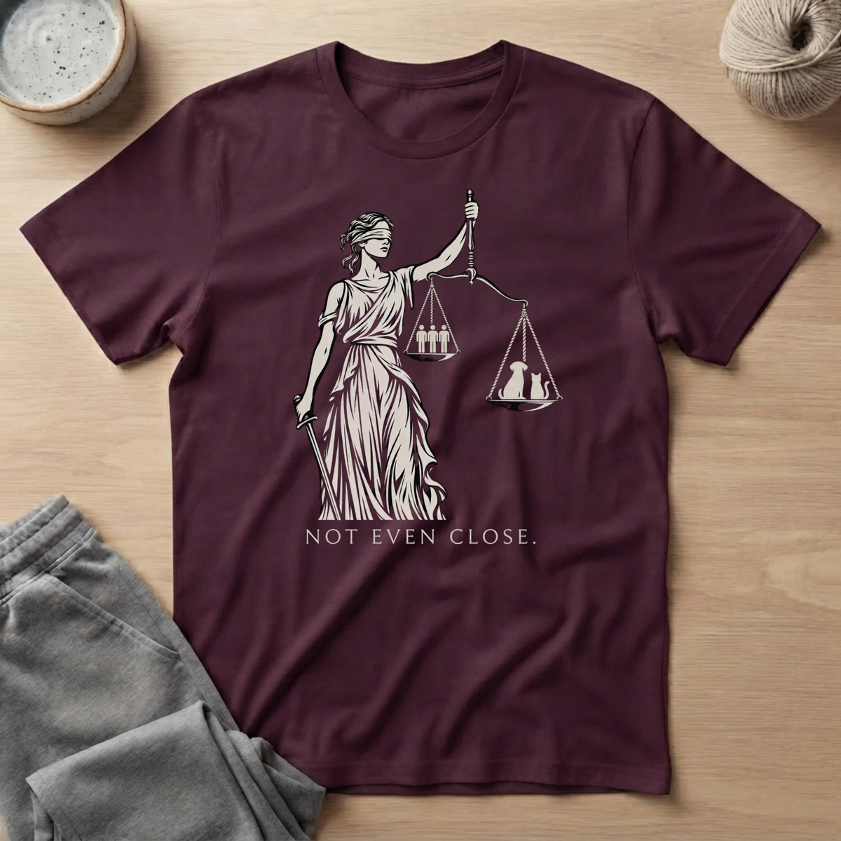 Lady Justice Pet Love T-Shirt