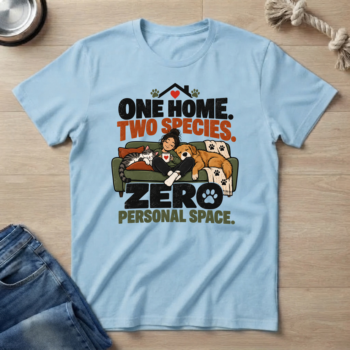 One Home. Two Species. T-Shirt
