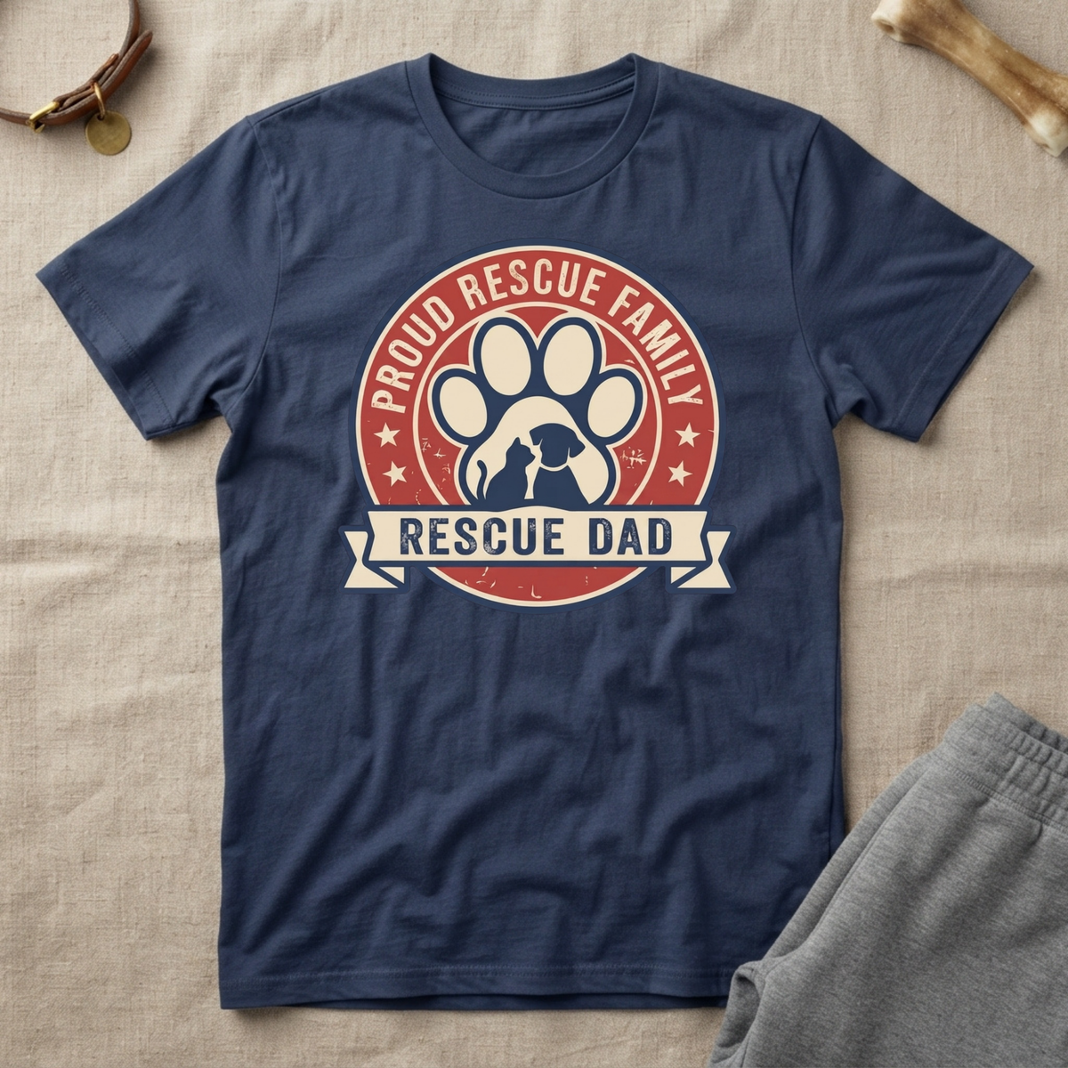 Rescue Family Dad T‑Shirt