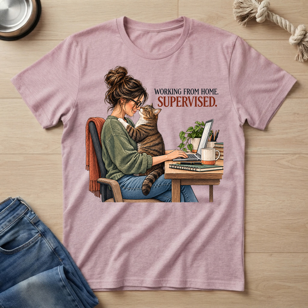 Cat Supervised T‑Shirt
